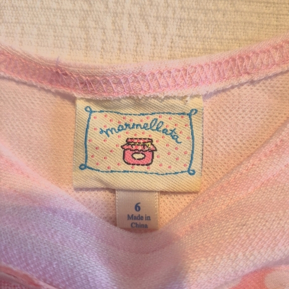 Marmellata girls size 6 pink short sleeve shirt with tulle flower design, NWT - Picture 3 of 6